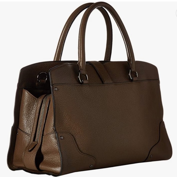 Authentic Coach satchel, black and gold twist-Lock and top handle bag - Picture 3 of 16